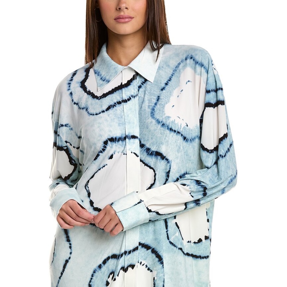 Norma Kamali 
new with tags!
Printed Long Sleeve Tunic
Size: S